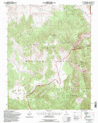Waucoba Mtn California Historical topographic map, 1:24000 scale, 7.5 X 7.5 Minute, Year 1994