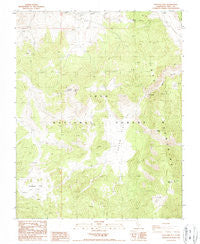 Waucoba Mtn California Historical topographic map, 1:24000 scale, 7.5 X 7.5 Minute, Year 1987