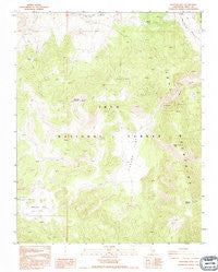 Waucoba Mtn California Historical topographic map, 1:24000 scale, 7.5 X 7.5 Minute, Year 1990