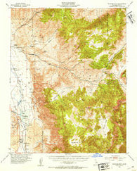 Waucoba Mtn California Historical topographic map, 1:62500 scale, 15 X 15 Minute, Year 1951