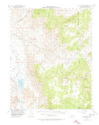 Waucoba Mtn California Historical topographic map, 1:62500 scale, 15 X 15 Minute, Year 1958