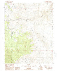 Waucoba Spring California Historical topographic map, 1:24000 scale, 7.5 X 7.5 Minute, Year 1987