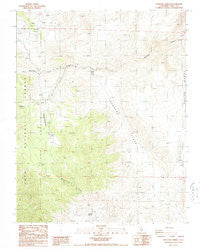 Waucoba Spring California Historical topographic map, 1:24000 scale, 7.5 X 7.5 Minute, Year 1987