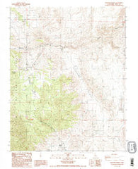 Waucoba Spring California Historical topographic map, 1:24000 scale, 7.5 X 7.5 Minute, Year 1987
