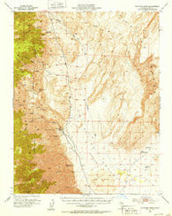 Waucoba Wash California Historical topographic map, 1:62500 scale, 15 X 15 Minute, Year 1951