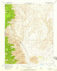 Waucoba Wash California Historical topographic map, 1:62500 scale, 15 X 15 Minute, Year 1957