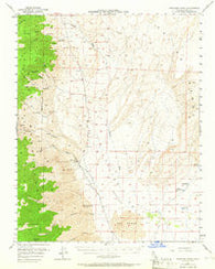 Waucoba Wash California Historical topographic map, 1:62500 scale, 15 X 15 Minute, Year 1951