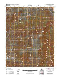 Waucoba Mountain California Historical topographic map, 1:24000 scale, 7.5 X 7.5 Minute, Year 2012