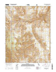 Waucoba Spring California Current topographic map, 1:24000 scale, 7.5 X 7.5 Minute, Year 2015