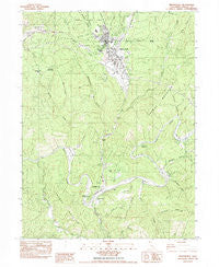 Weaverville California Historical topographic map, 1:24000 scale, 7.5 X 7.5 Minute, Year 1982