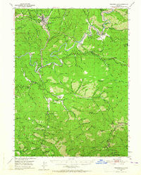 Weaverville California Historical topographic map, 1:62500 scale, 15 X 15 Minute, Year 1950