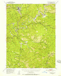 Weaverville California Historical topographic map, 1:62500 scale, 15 X 15 Minute, Year 1950