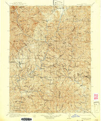 Weaverville California Historical topographic map, 1:125000 scale, 30 X 30 Minute, Year 1913