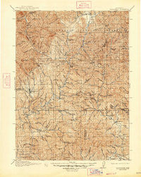 Weaverville California Historical topographic map, 1:125000 scale, 30 X 30 Minute, Year 1913