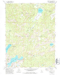 Webber Peak California Historical topographic map, 1:24000 scale, 7.5 X 7.5 Minute, Year 1981