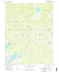 Webber Peak California Historical topographic map, 1:24000 scale, 7.5 X 7.5 Minute, Year 1981