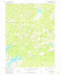 Webber Peak California Historical topographic map, 1:24000 scale, 7.5 X 7.5 Minute, Year 1981