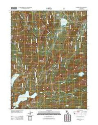 Webber Peak California Historical topographic map, 1:24000 scale, 7.5 X 7.5 Minute, Year 2012