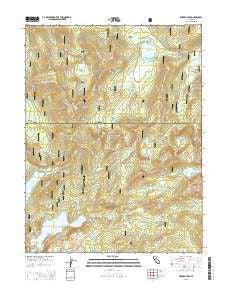 Webber Peak California Current topographic map, 1:24000 scale, 7.5 X 7.5 Minute, Year 2015
