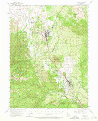 Weed California Historical topographic map, 1:62500 scale, 15 X 15 Minute, Year 1954
