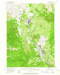 Weed California Historical topographic map, 1:62500 scale, 15 X 15 Minute, Year 1954