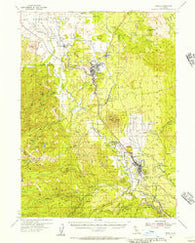 Weed California Historical topographic map, 1:62500 scale, 15 X 15 Minute, Year 1954