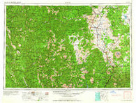Weed California Historical topographic map, 1:250000 scale, 1 X 2 Degree, Year 1958