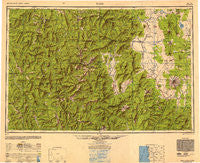 Weed California Historical topographic map, 1:250000 scale, 1 X 2 Degree, Year 1950