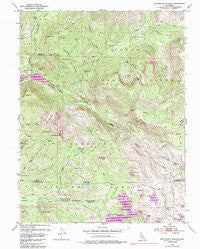 Wentworth Springs California Historical topographic map, 1:24000 scale, 7.5 X 7.5 Minute, Year 1953