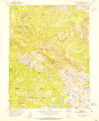 Wentworth Springs California Historical topographic map, 1:24000 scale, 7.5 X 7.5 Minute, Year 1953