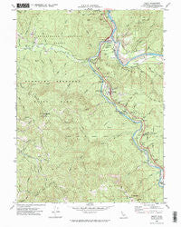 Weott California Historical topographic map, 1:24000 scale, 7.5 X 7.5 Minute, Year 1969