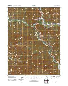 Weott California Historical topographic map, 1:24000 scale, 7.5 X 7.5 Minute, Year 2012