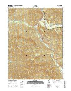 Weott California Current topographic map, 1:24000 scale, 7.5 X 7.5 Minute, Year 2015