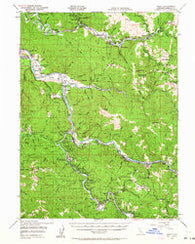 Weott California Historical topographic map, 1:62500 scale, 15 X 15 Minute, Year 1949