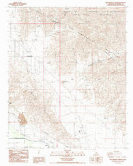 West Berdoo Canyon California Historical topographic map, 1:24000 scale, 7.5 X 7.5 Minute, Year 1988
