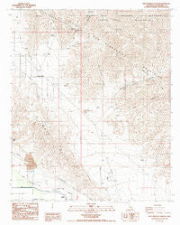 West Berdoo Canyon California Historical topographic map, 1:24000 scale, 7.5 X 7.5 Minute, Year 1988