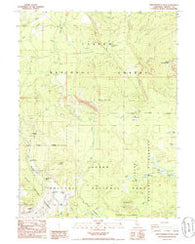 West Prospect Peak California Historical topographic map, 1:24000 scale, 7.5 X 7.5 Minute, Year 1985