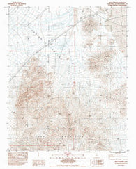 West of Baker California Historical topographic map, 1:24000 scale, 7.5 X 7.5 Minute, Year 1983