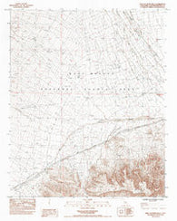 West of Blind Hills California Historical topographic map, 1:24000 scale, 7.5 X 7.5 Minute, Year 1984