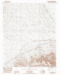 West of Blind Hills California Historical topographic map, 1:24000 scale, 7.5 X 7.5 Minute, Year 1984