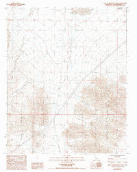West of Broadwell Mesa California Historical topographic map, 1:24000 scale, 7.5 X 7.5 Minute, Year 1985