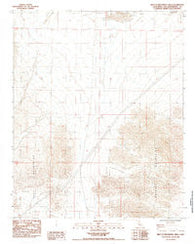 West of Broadwell Mesa California Historical topographic map, 1:24000 scale, 7.5 X 7.5 Minute, Year 1985