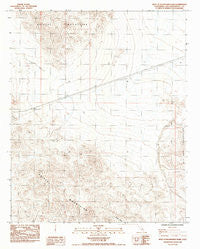 West of Budweiser Wash California Historical topographic map, 1:24000 scale, 7.5 X 7.5 Minute, Year 1984