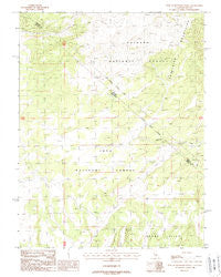 West of Huntoon Spring California Historical topographic map, 1:24000 scale, 7.5 X 7.5 Minute, Year 1988