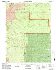 West of Kephart California Historical topographic map, 1:24000 scale, 7.5 X 7.5 Minute, Year 1993