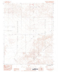 West of Leach Spring California Historical topographic map, 1:24000 scale, 7.5 X 7.5 Minute, Year 1984