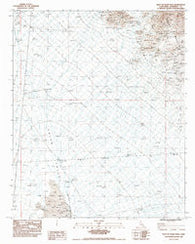 West of Palen Pass California Historical topographic map, 1:24000 scale, 7.5 X 7.5 Minute, Year 1983