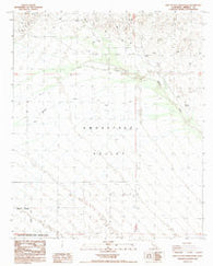 West of Palo Verde Peak California Historical topographic map, 1:24000 scale, 7.5 X 7.5 Minute, Year 1988