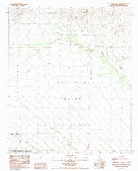West of Palo Verde Peak California Historical topographic map, 1:24000 scale, 7.5 X 7.5 Minute, Year 1988