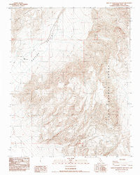 West of Teakettle Junction California Historical topographic map, 1:24000 scale, 7.5 X 7.5 Minute, Year 1987